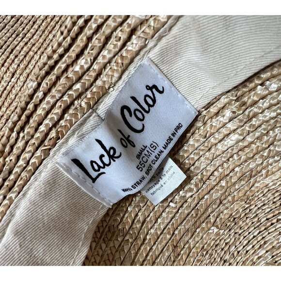 Lack of Color Wide Brim Straw Hat in Natural